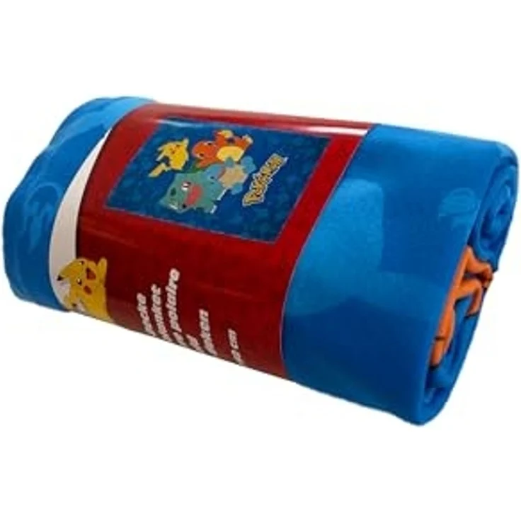 Wohndecke Pokemon Flanell-Fleecedecke Starter Pokemon 130 x 160 cm, Herding – Bild 3