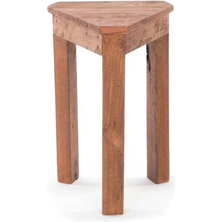 DESIGN DELIGHTS Beistelltisch BEISTELLTISCH "MILO", 45 cm, Massivholz, dreieckig, Blumenhocker – Bild 4