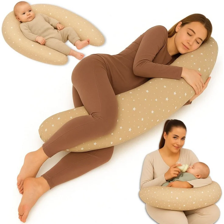Totsy Baby Stillkissen Stillkissen XXL Schwangerschaftskissen - Pregnancy Body Pillow – Bild 1