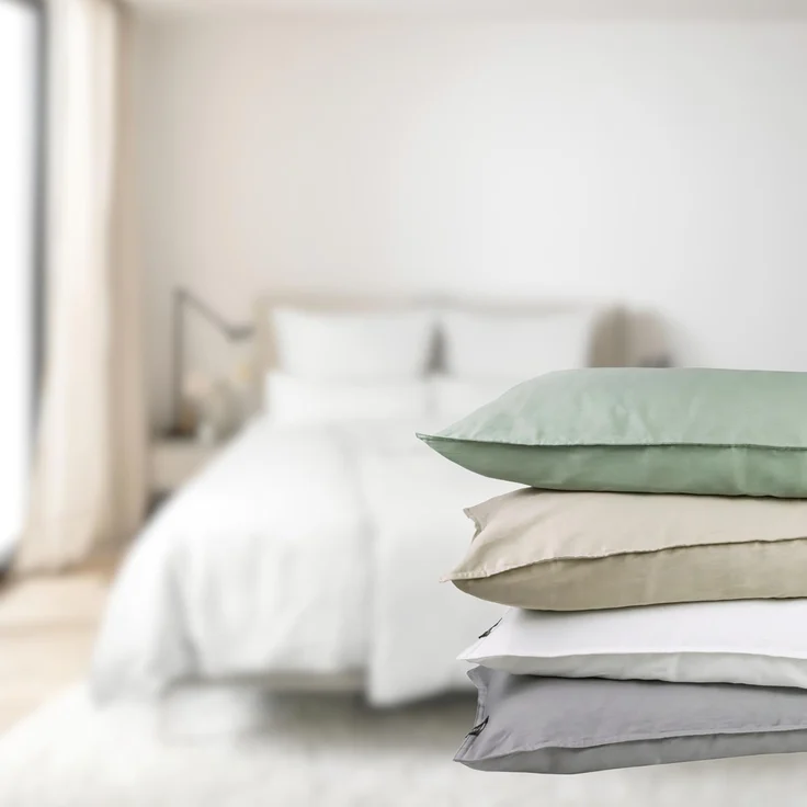 SCHÖNER WOHNEN-Kollektion Bettwäsche PLAIN Satin Bettwäsche, Baumwolle, 1 teilig, 200 x 200 cm in Weiss – Bild 9