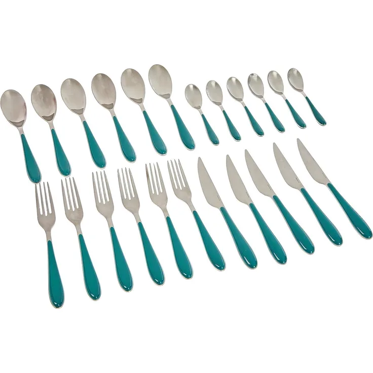 Bugatti GGCV-023F50 Gioia Besteckgarnitur, 24-teilig Edelstahl Seladongrün 22 x 8 x 30 cm