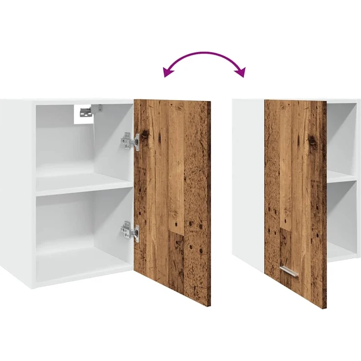 Hängeschrank Altholz-Optik 40 x 31 x 60 cm Holzwerkstoff – Bild 7