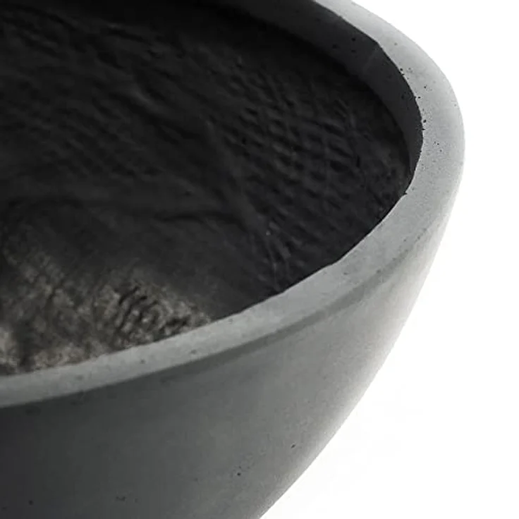 Pflanzwerk® Pflanzschale Pflanzkübel BOWL Frostbeständige Premium Blumenschale mit Lotus-Effekt, Fiberglas - Handgefertigt - Rund - Frostbeständig – Bild 3