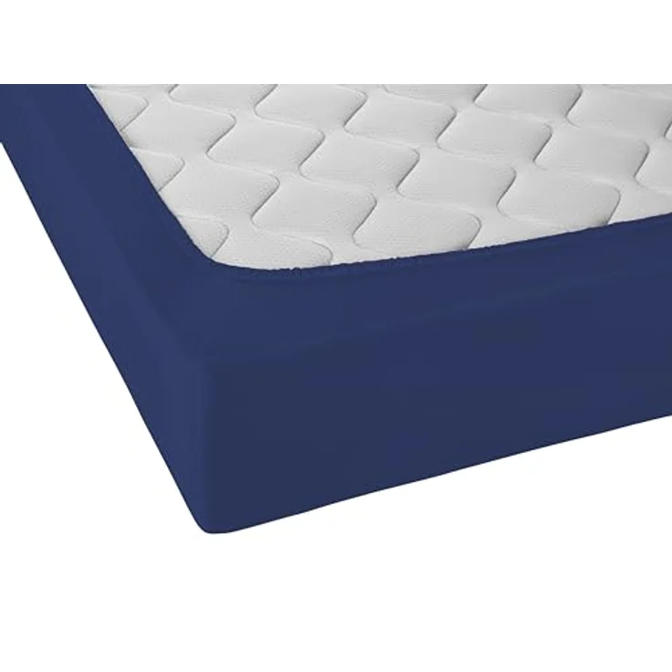 Castell Jersey-Stretch-Spannbetttuch 0077113, dunkelblau, 1x 180x200 cm - 200x200 cm – Bild 4