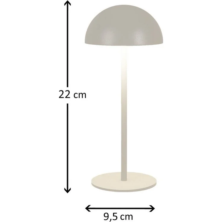 Coen Bakker Deco BV LED Außen-Tischleuchte Touch Tischlampe dimmbar mit Akku, In-/Outdoor, Touch-Funktion, LED fest verbaut, Kaltweiß, Warmweiß, Tageslichtweiß – Bild 3