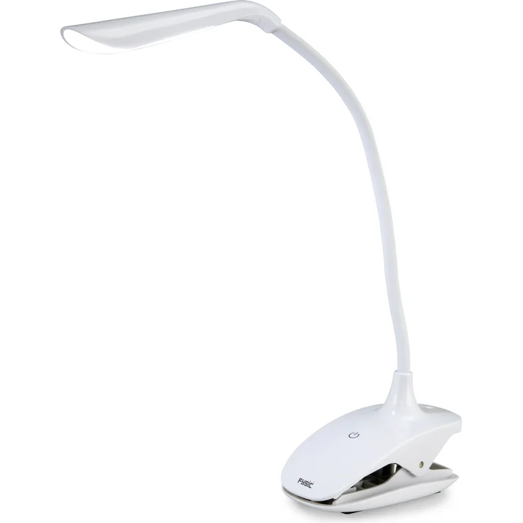 Fysic Wiederaufladbare LED-Lampe mit Klemme Weiß – Bild 4