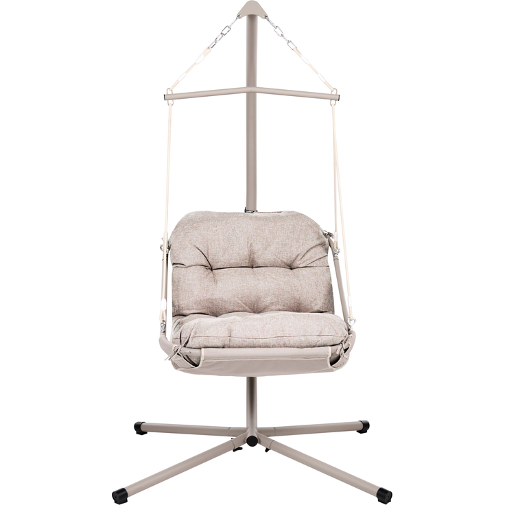 Hängesessel mit Gestell ALGHERO Metall Beige – Bild 4