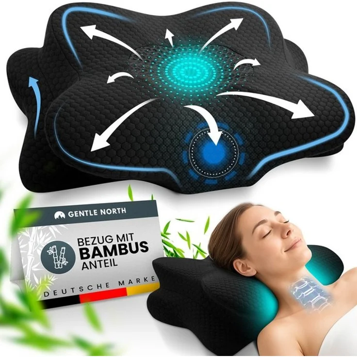 Gentle North Nackenstützkissen Orthopädisches Nackenstützkissen aus hochwertigem Memory Foam – Bild 4