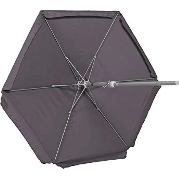 Sonnenschirm, Ø180 cm, grau – Bild 3