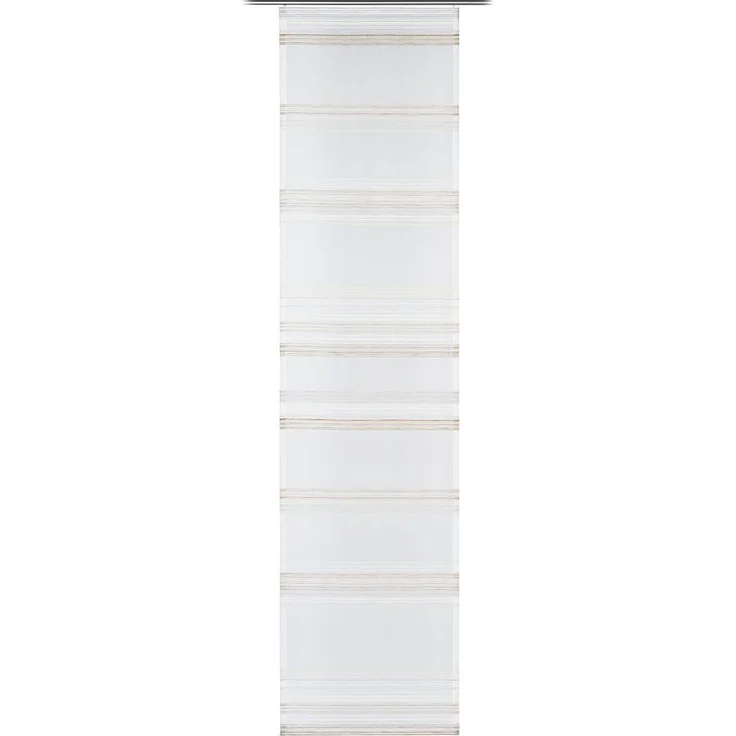 GÖZZE Flächenvorhang PINA stein BH 60x245 cm grau Gardine Fertigvorhang – Bild 1
