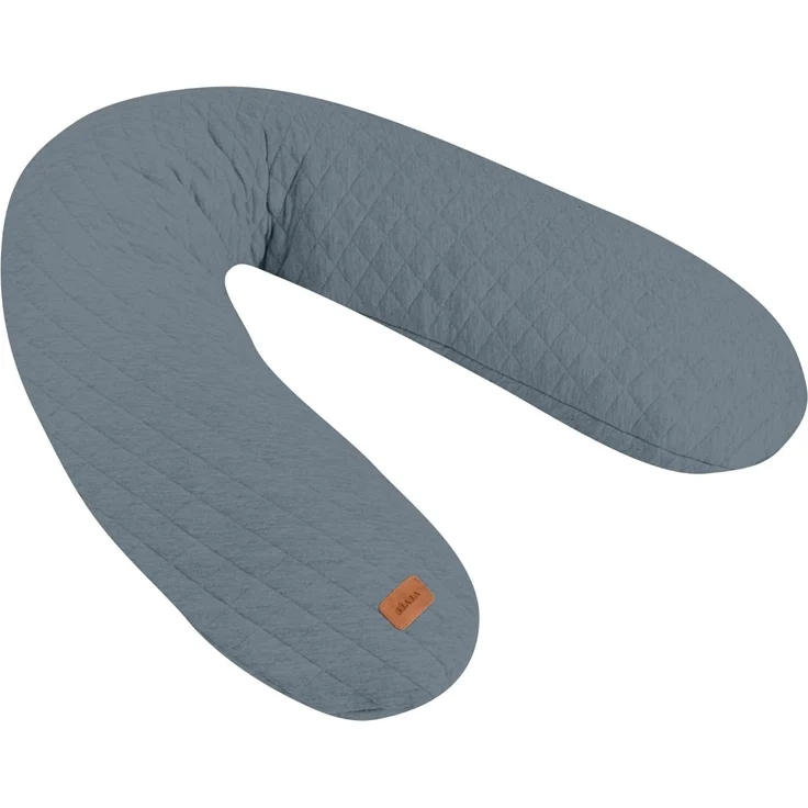 BÉABA, Big Flopsy, Still und Schwangerschaftskissen, Schwangerschaftskissen, multifunktional, zum Schlafen/Stillen, Unterstützung, Entspannung, optimaler Komfort, Fleur de coton®, Oekotex, Mineralgrau