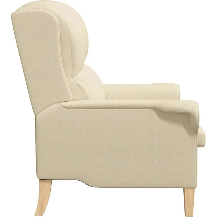 vidaXL Sessel Creme 76 x 94 x 102 cm Stoff 42009846 – Bild 4