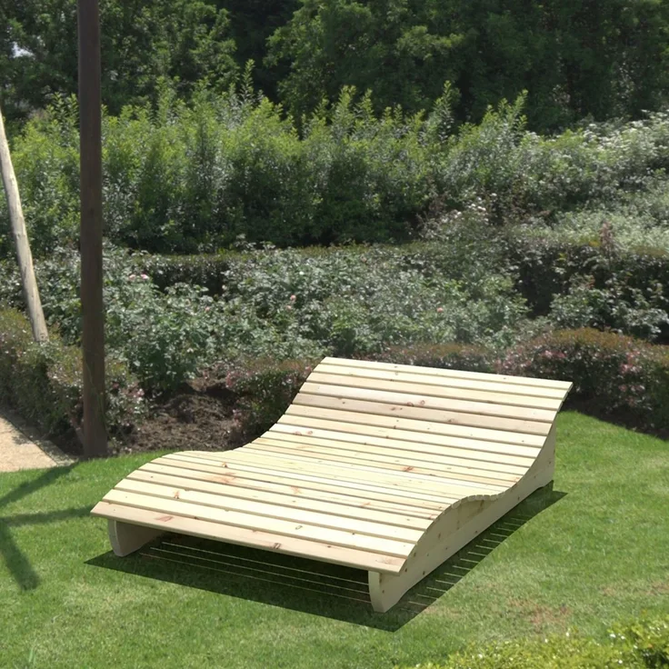 Gartenliege "Relax-Gertl" (Zirbe) 1-teilig Liegebreite 120 cm Himmelsliege