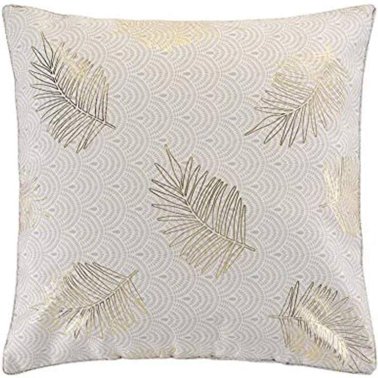 U10 Dekokissen SUNNY - Diele & Esszimmer & Wohnzimmer & Küche & Schlafzimmer Dekokissen in Weiss/gold