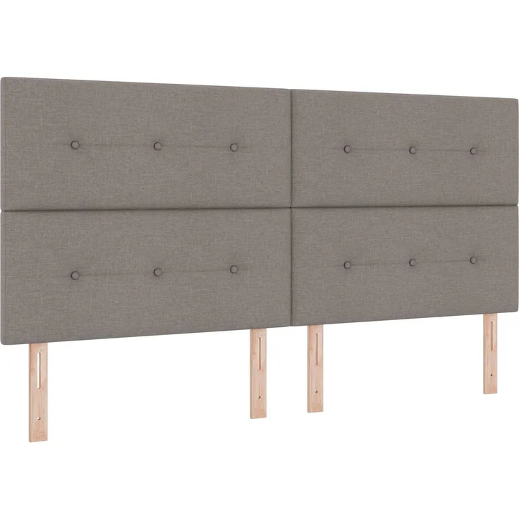 vidaXL Ottoman-Bett mit Matratze und LED Taupe 200 x 200 cm Stoff 3458101 – Bild 5