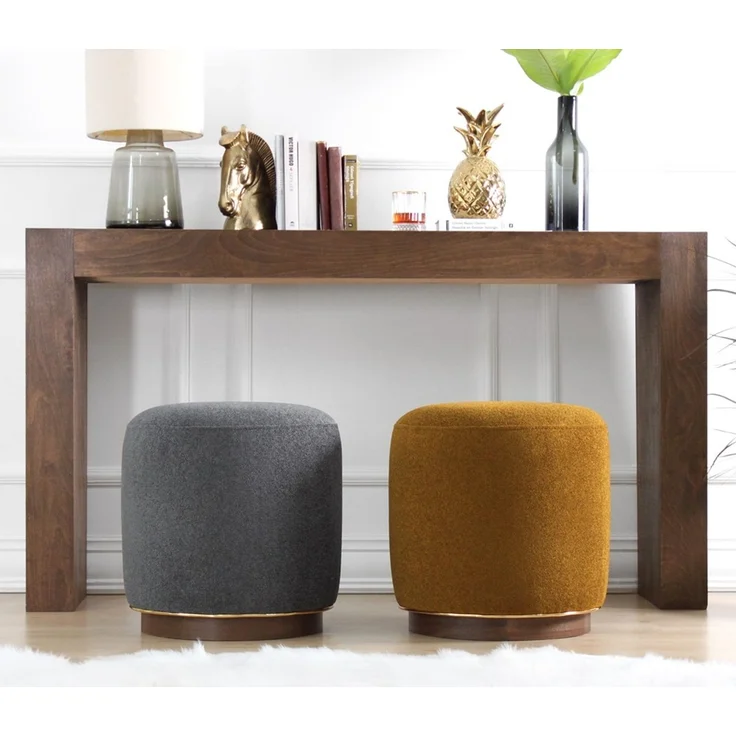 Hanah Home 'Zeone - Olive Green' Pouffe, Olivgrün, 42 x 43 x 42 cm – Bild 4