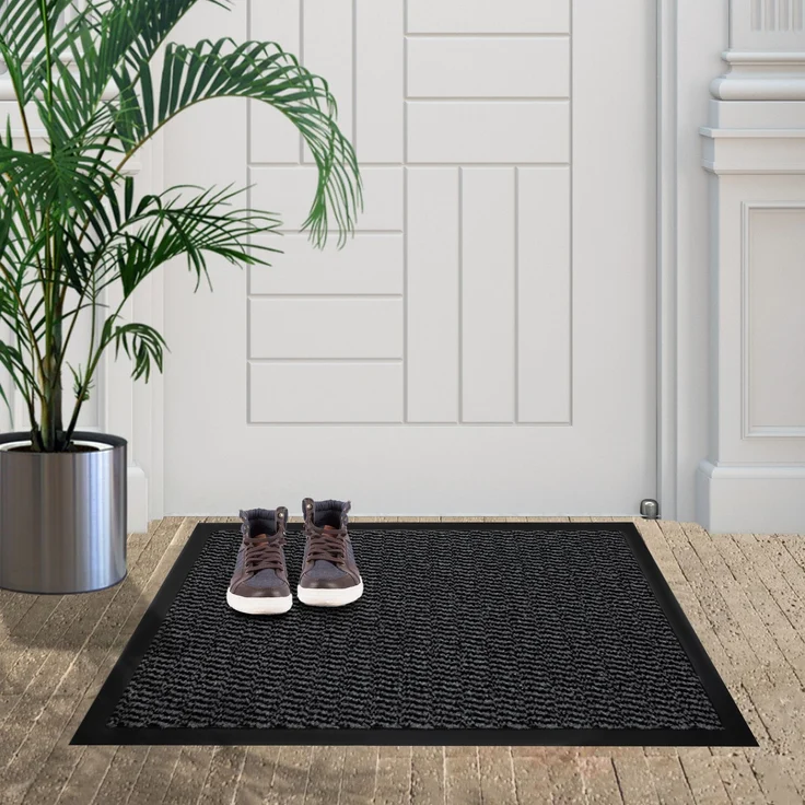 Furni24 Fußmatte - Grau-Schwarz, 40 x 60 cm – Bild 5