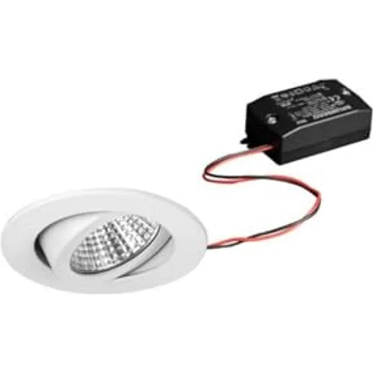 Brumberg LED Einbaustrahler-Set, rund, 7W 4000K, schwenkbar, 770lm, IP20, Weiß