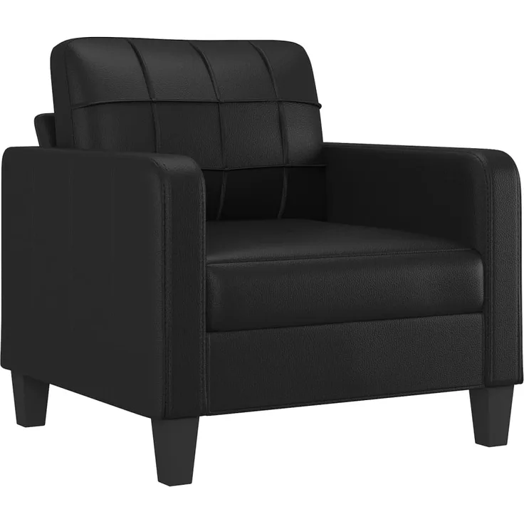 vidaXL Sessel Schwarz 60 cm Kunstleder 359107
