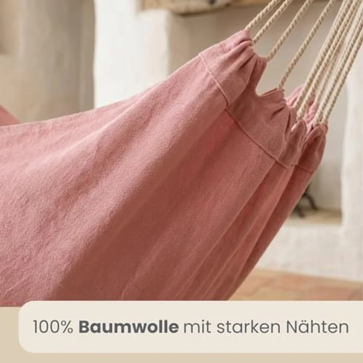 XXL Hängesessel Relaxsessel 185x130cm bis 150kg in Rosa – Bild 8