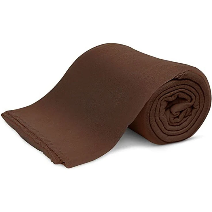 Wohndecke Polar-Fleece mit Antipilling, ca. 420g, 130x160 cm, KiGATEX, Ziersticheinfassung – Bild 1