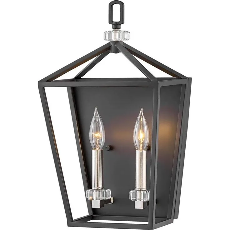 Elstead Stinson Wandleuchte 2-flammig schwarz nickel