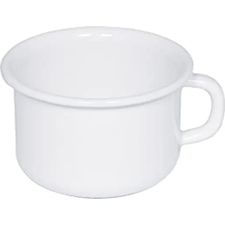 Riess Kaffeeschale Ø10cm 0,4 Liter Emaille Classic Weiss – Bild 2