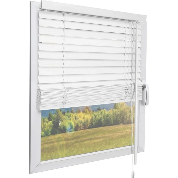 Sol Royal Jalousie Holzjalousie SolDecor JH3 Jalousie aus Holz in Weiß, 50x130 cm, Tür- und Fensterjalousie Holz Blickschutz 3,5 cm breite Lamellen – Bild 2