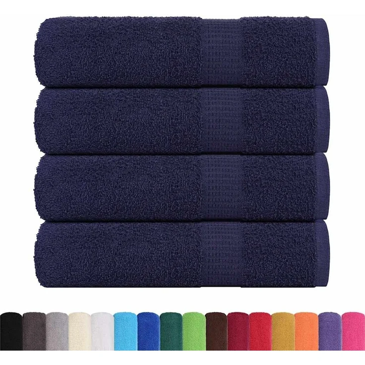 vidaXL Duschtücher FROGN 4 Stk. Marineblau 70x140 cm 360 g/m² 136786 – Bild 2