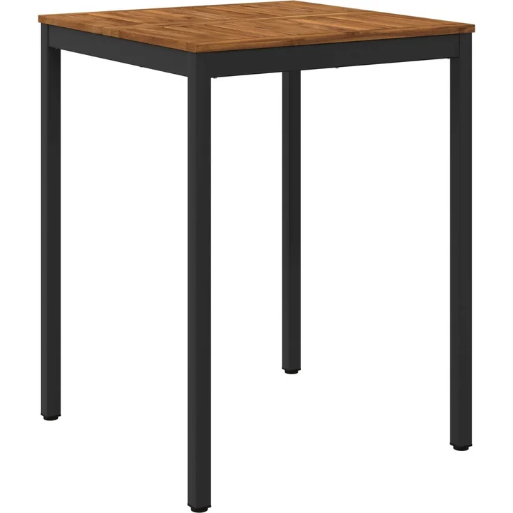vidaXL Gartenbar-Tisch Natürlich und Schwarz 80 x 80,5 x 105 cm 901337 – Bild 1