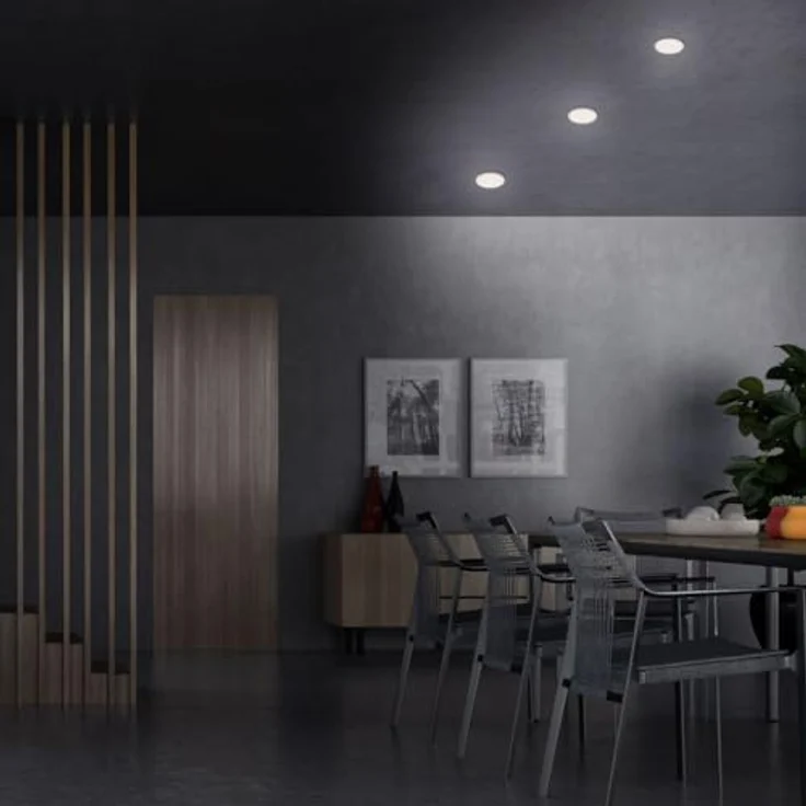 Di-Ka LED Einbauleuchte Plat 3er Set weiß Ø 7,5 cm 3W, neutralweiß – Bild 5