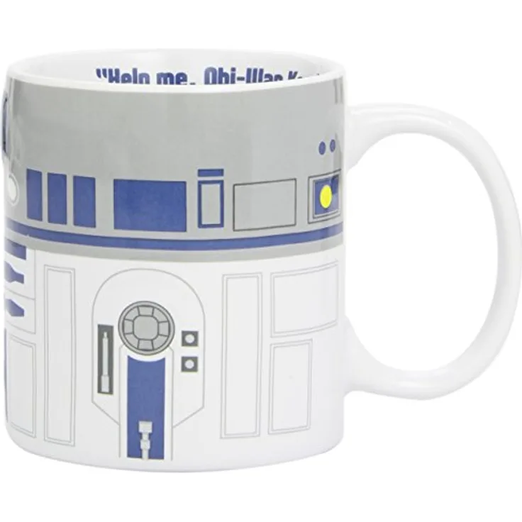 Star Wars 21690 R2 D2 Relief Keramiktasse 2D, 13 x 13 x 10 cm