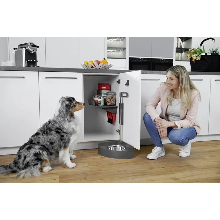 Hailo Einbau Futterstation Hund Fressnapf verstellbar im Schrank ab 40cm Breite – Bild 4