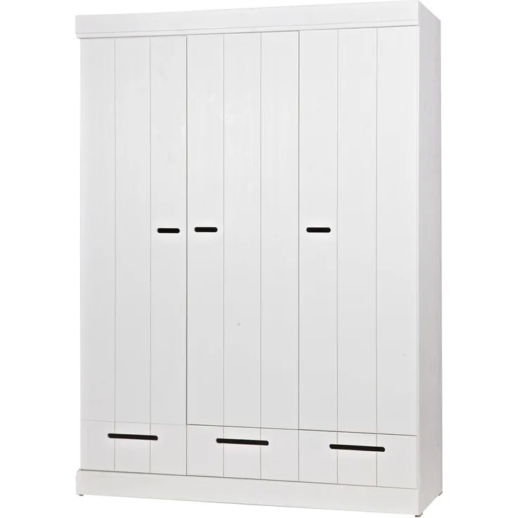 Kleiderschrank Connect mit 3 Türen, Weiß