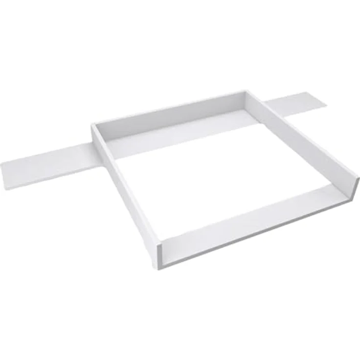 REGALIK Wickelaufsatz für Hemnes Kommode mit 8 Schubladen IKEA 78x80 cm - Abnehmbar Wickeltischaufsatz für Kommode in Weiß - Abgeschlossen mit ABS Material 1mm – Bild 2