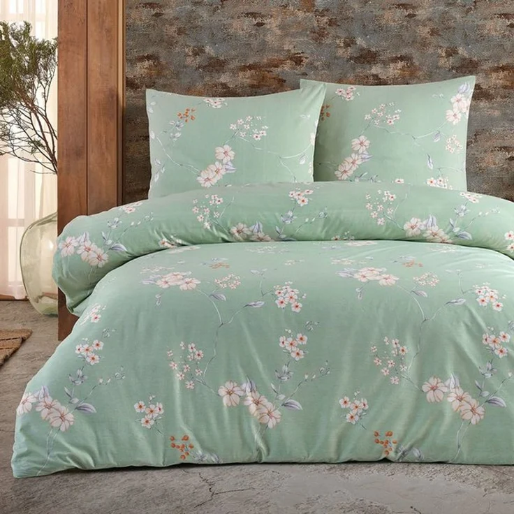 Buymax Bettwäsche Adalia, Aria, Renforcé, 2 teilig, Bettbezug-Set 155x220 cm 100% Baumwolle mit Reißverschluss hochwertig – Bild 4
