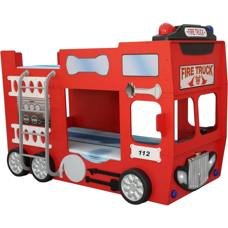 Feuerwehrbett Doppelbett mit Matratze + Rost – Bild 3