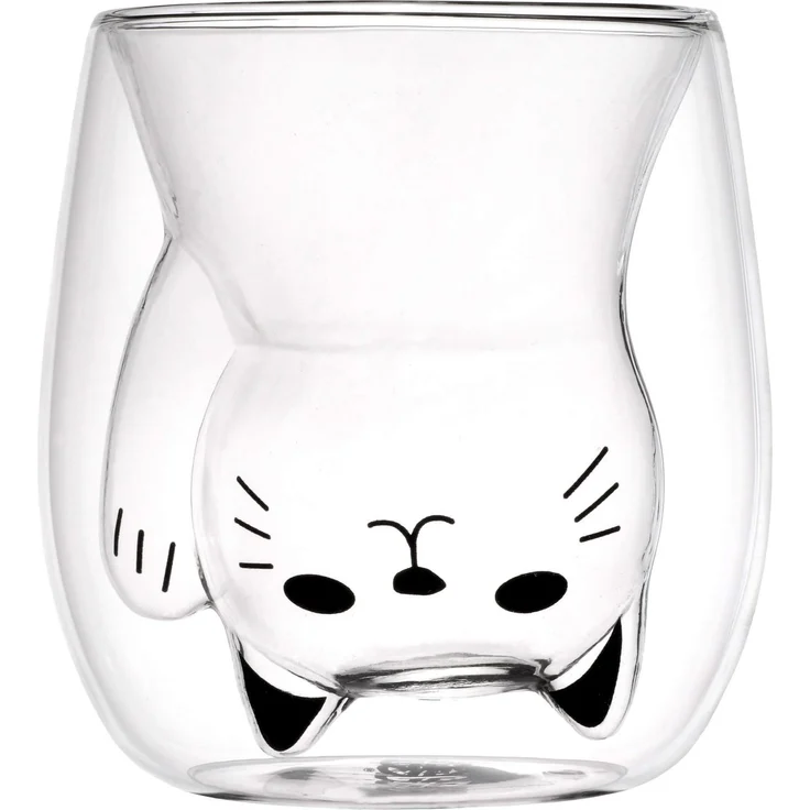 GRÄWE Doppelwandige-Thermogläser, 190ml, 2er Set, Motiv Katze – Bild 5