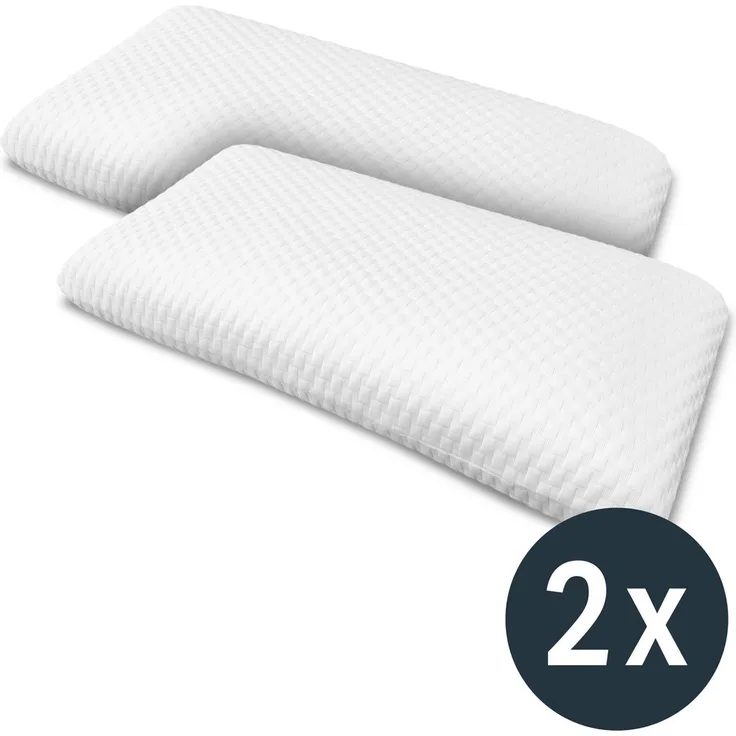 2 x Sleezzz Diamond Visko Nackenstützkissen Air 40 x 80 cm