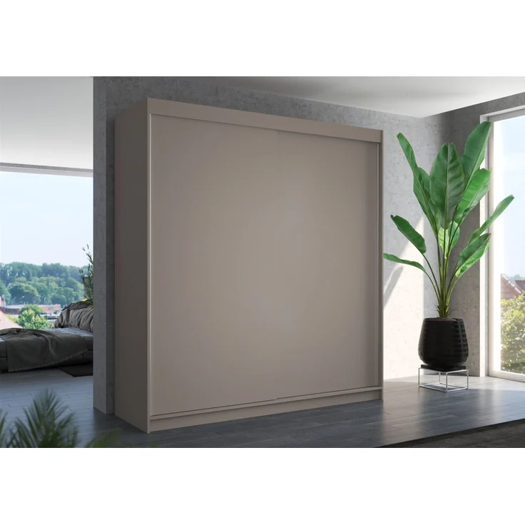 Schiebetürenschrank Schrank Nr. 425 in Cashmere matt 200 x 215 x 58 cm – Bild 1