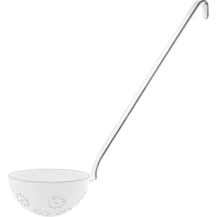 Riess Schöpflöffel Emaille Schöpfkelle Weiß 8 cm