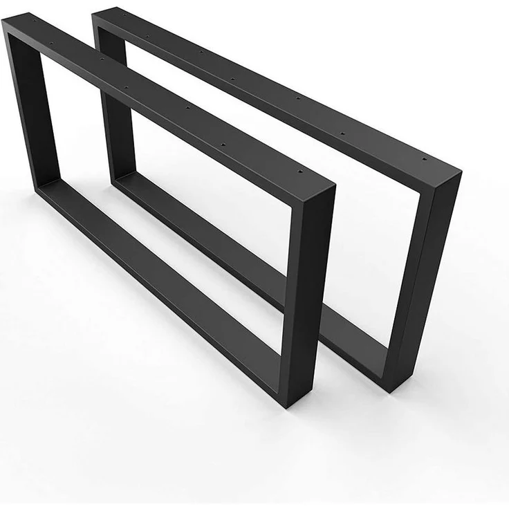 sossai® Tischgestell Couchtischkufen 50-80cm x 40cm in Schwarz (2-St) – Bild 5