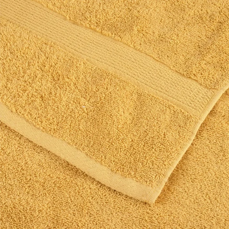 vidaXL Premium Handtücher SOLUND 2 Stk. Gold 100x200 cm 600 g/m² 137293 – Bild 7