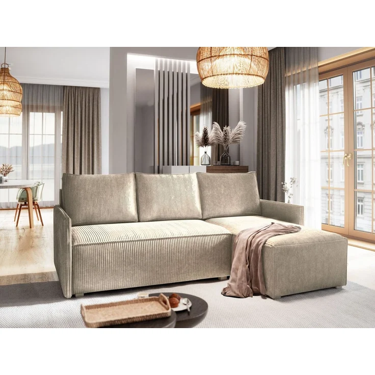 Masseno Ecksofa PERUSI mit Schlaffunktion L-Form, Sofa mit Bettkasten – Bild 1