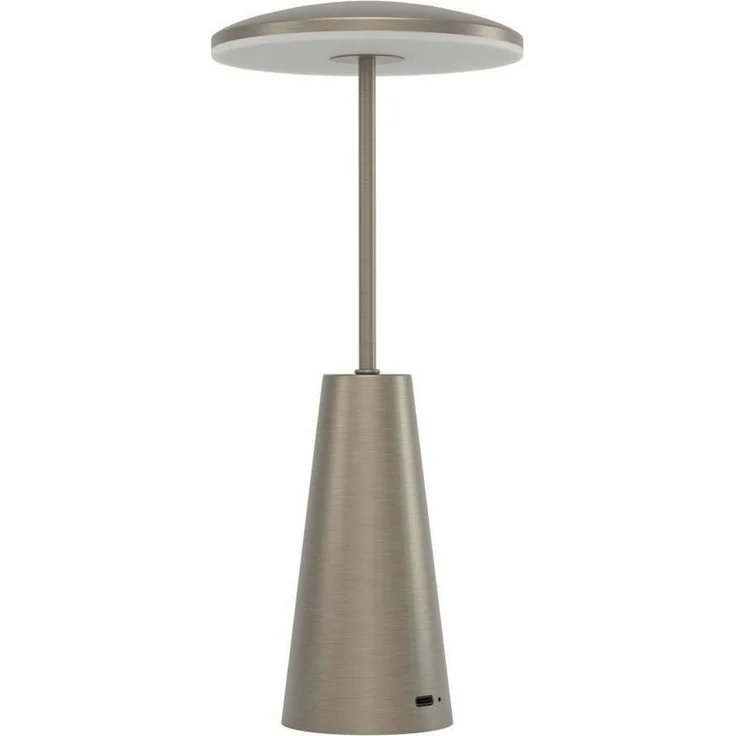 EGLO Tischleuchte PICCOLA, Ein-/Ausschalter, USB-Anschluss mit Ladefunktion, LED fest integriert, warmweiß - kaltweiß, dimmbare Nachttischlampe, Metall, Lampe für Balkon, IP54 – Bild 2