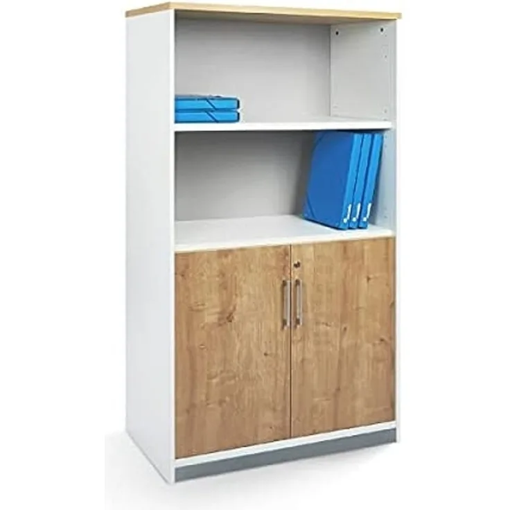 Rocada Kit Store, Eiche, Weiß, Melamin, 2 Tür(en), Drehtür, 2 Regale, 1,9 cm