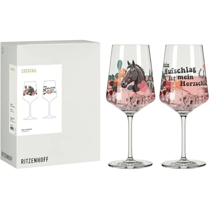Ritzenhoff Aperitifglas Reitgold, Kristallglas
