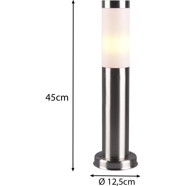 Sockelleuchte RADA Edelstahl Höhe 45 cm – Bild 4