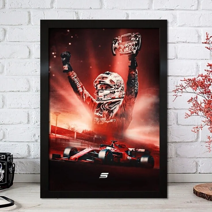 Poster Formel 1 Rennfahrer Legenden Rennwagen · Deko Print ohne Rahmen - I / 40x60 cm