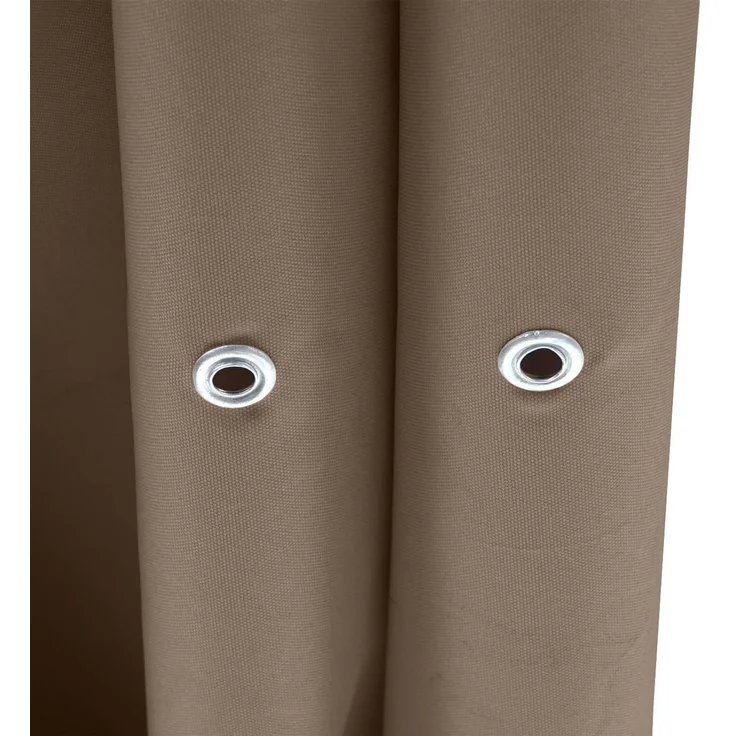Pergola HWC-C42 mit Schiebedach, Stahl / Stoff, Taupe-Braun, 3,5x3,5 m – Bild 4